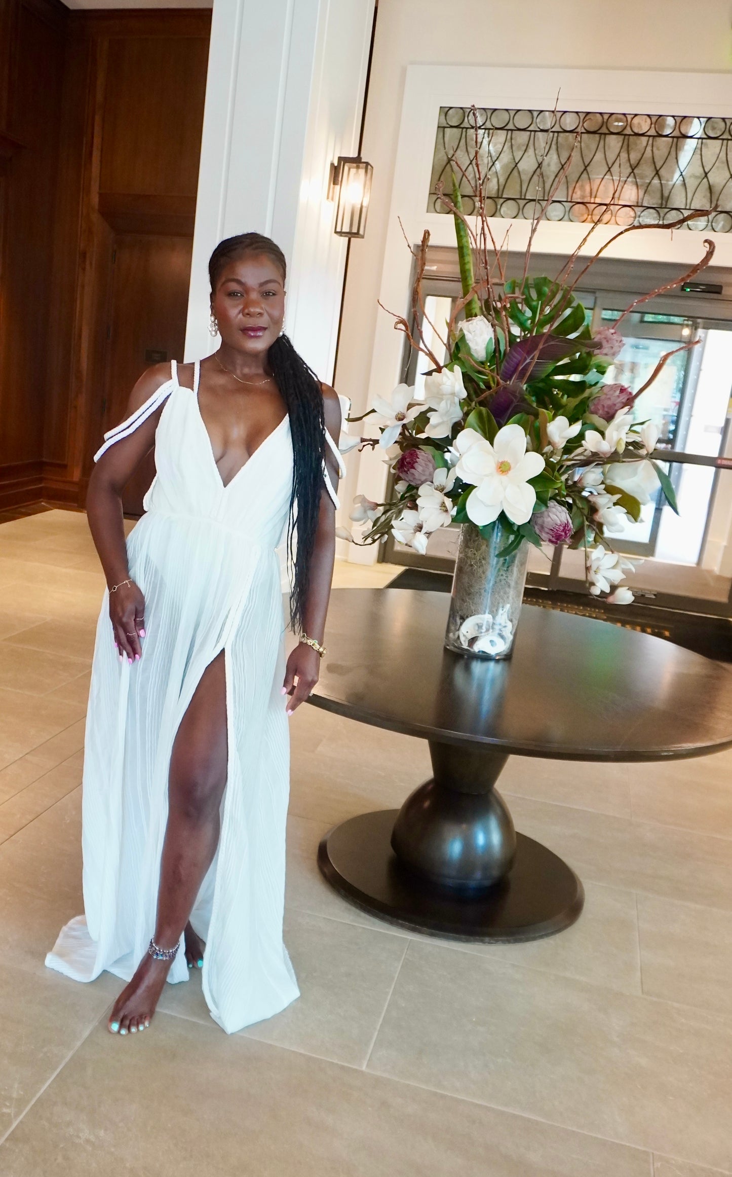 LET’S CHAIN AROUND MAXI DRESS