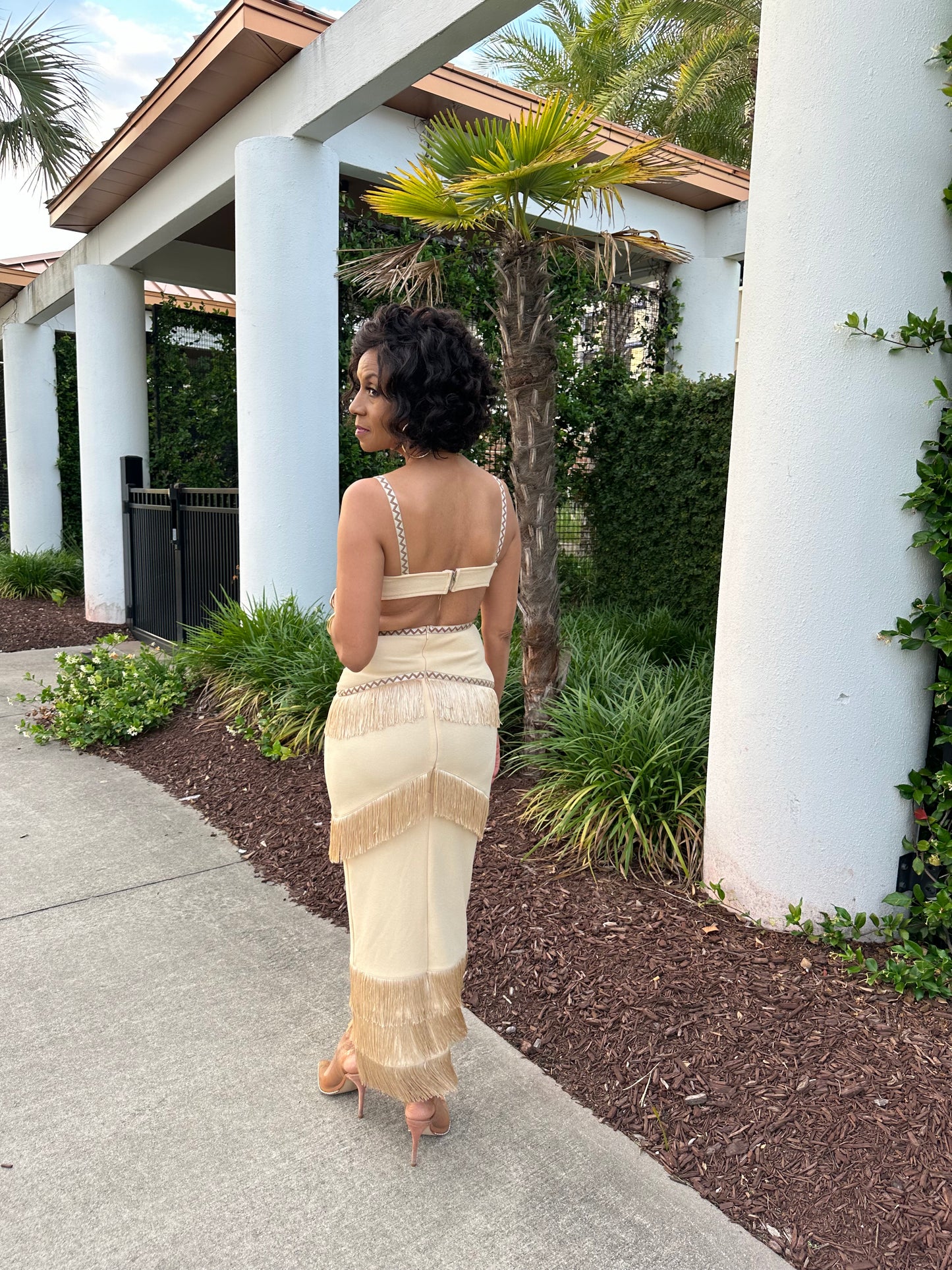 We don’t fringe around dress.