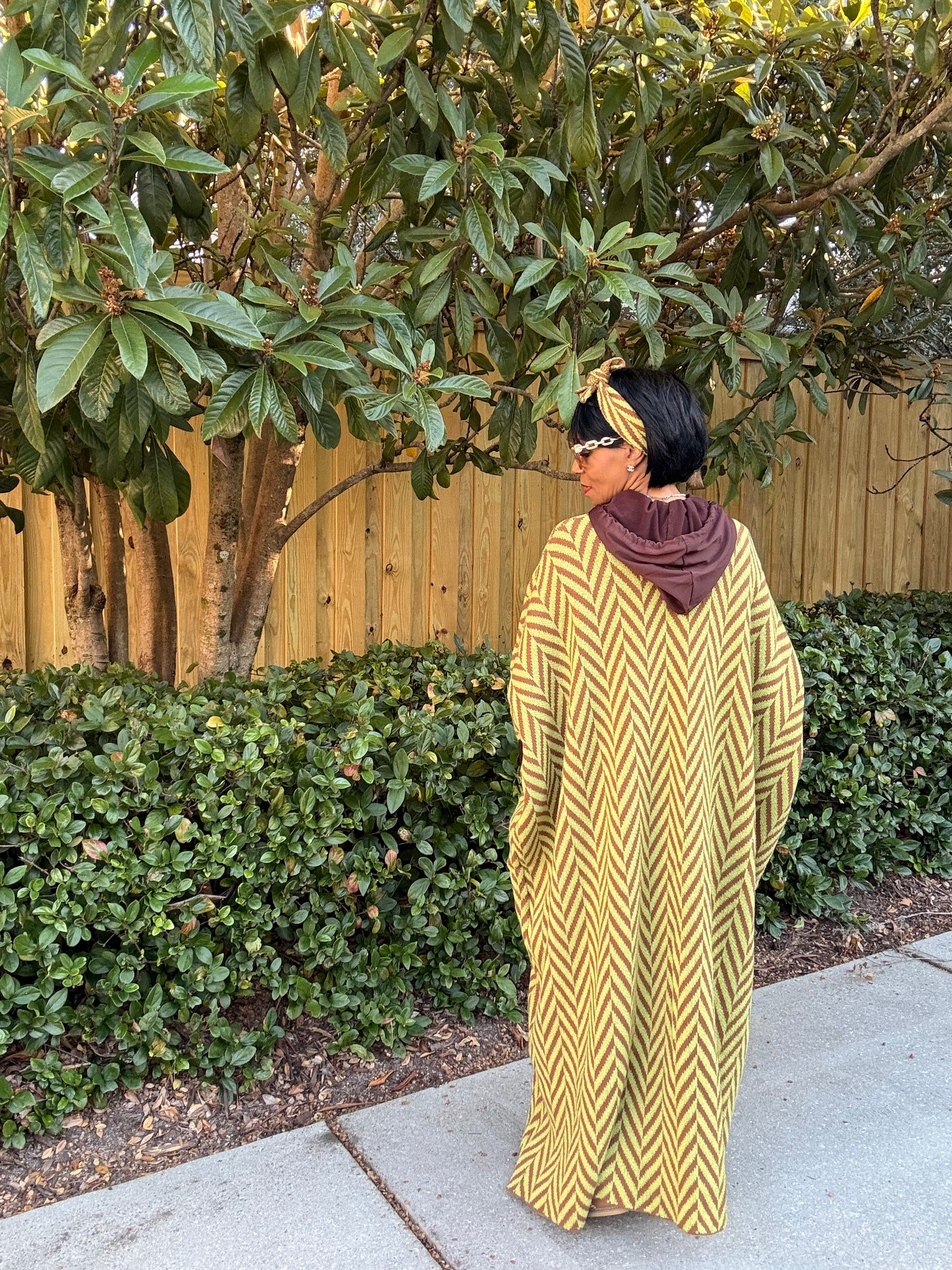 Golden Chevron Kimono
