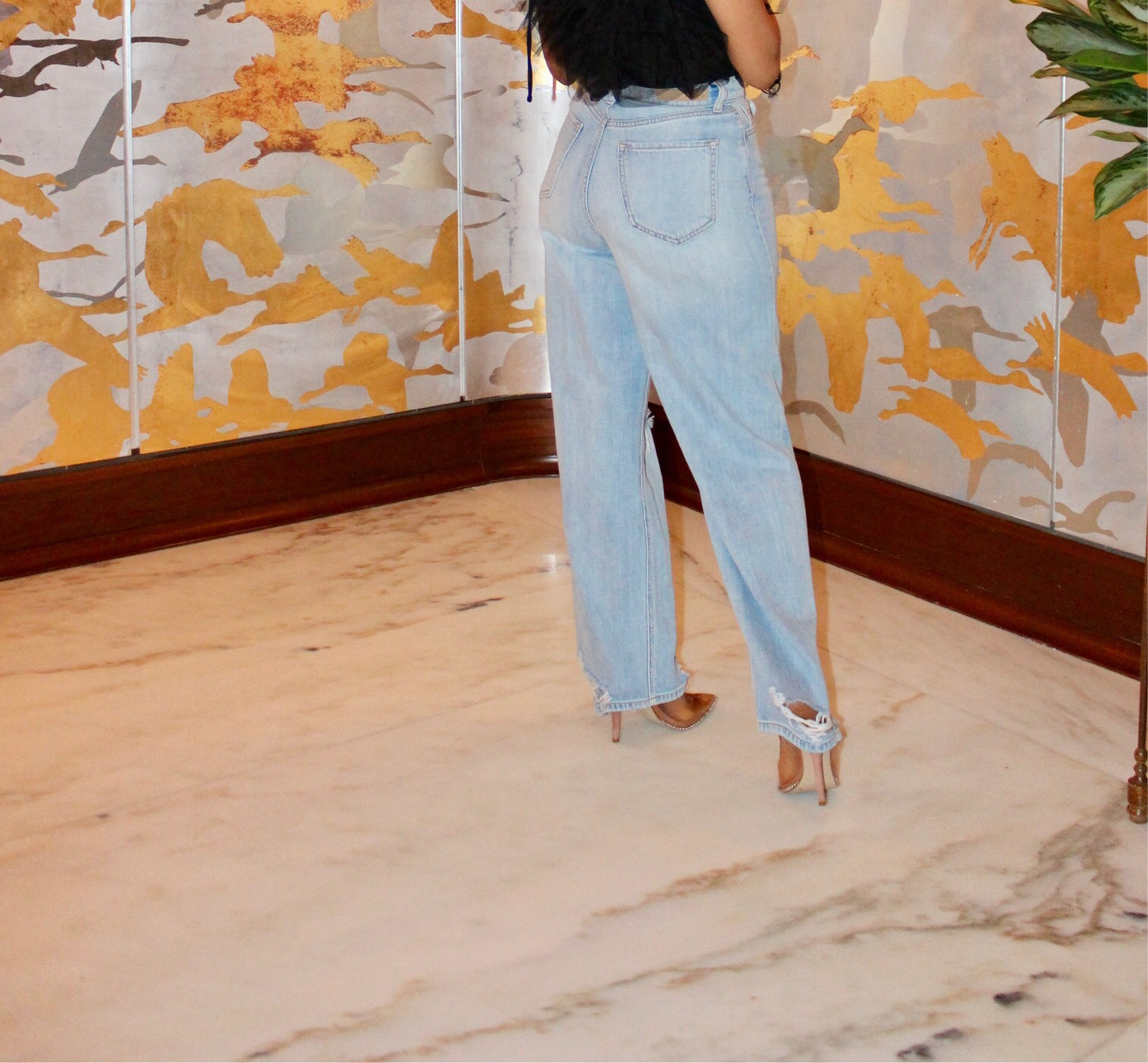 RIPPED THE RUNWAY JEANS