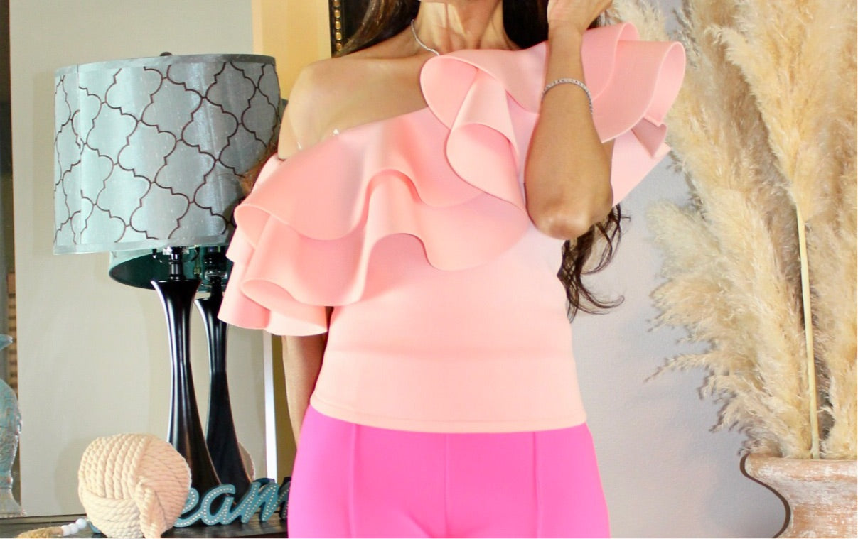 Just peachy top