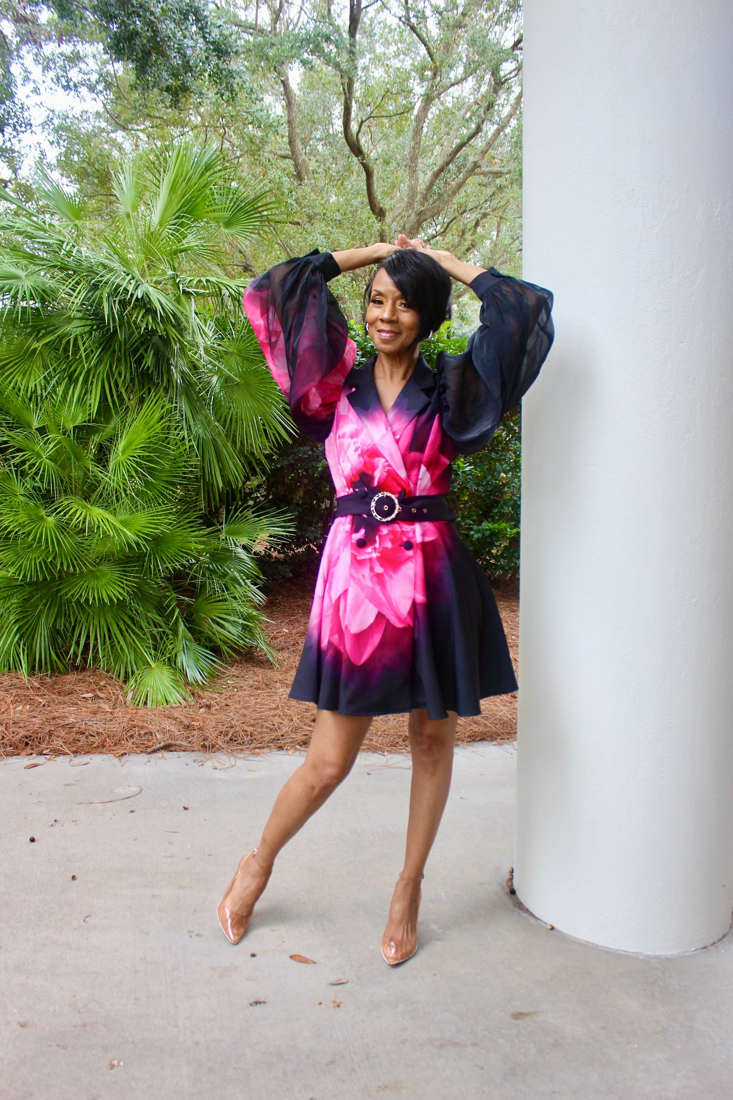 lets blossom flare dress