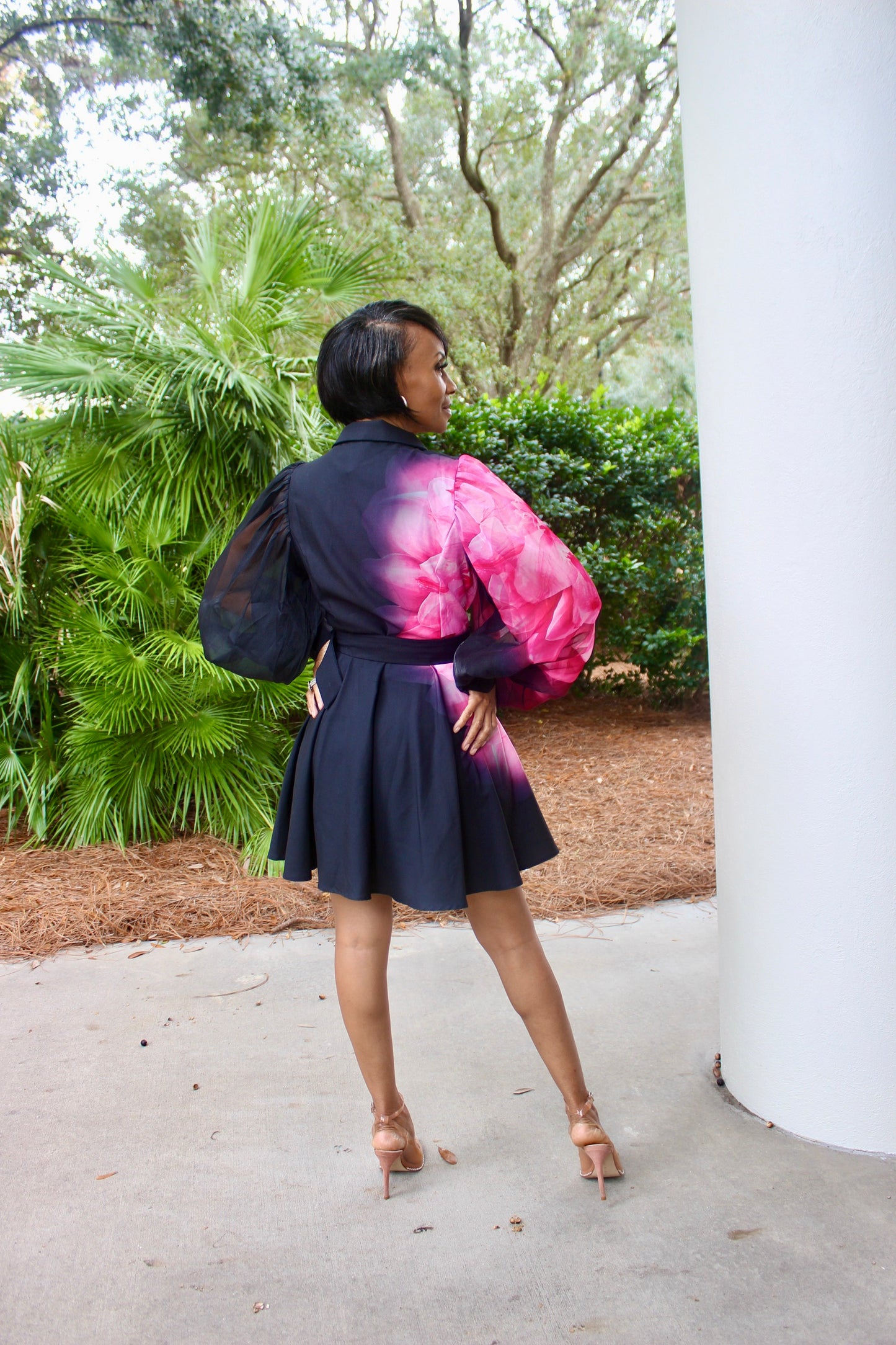 lets blossom flare dress