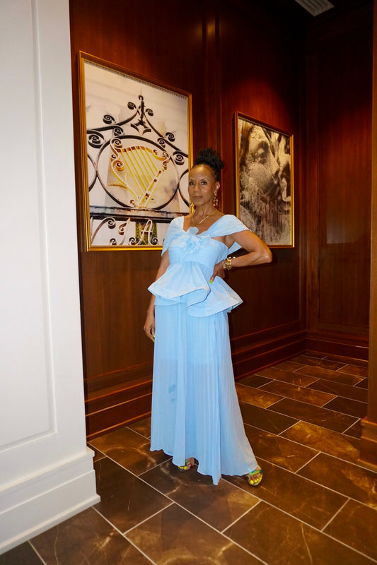 BLUE SERENADE PANTS SET