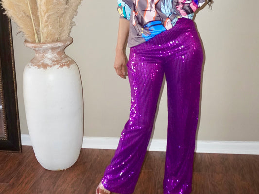 HOLLYWOOD GLITTER SEQUENCES PANTS