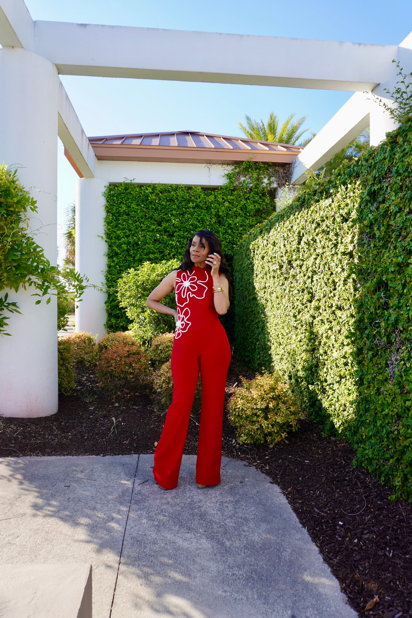BOLD BLOSSOM JUMPSUIT