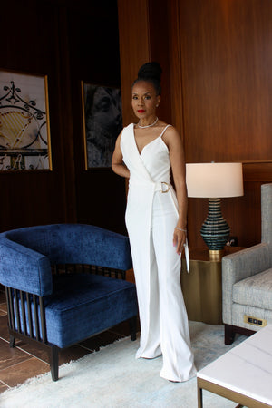 Half dress jumpsuit
