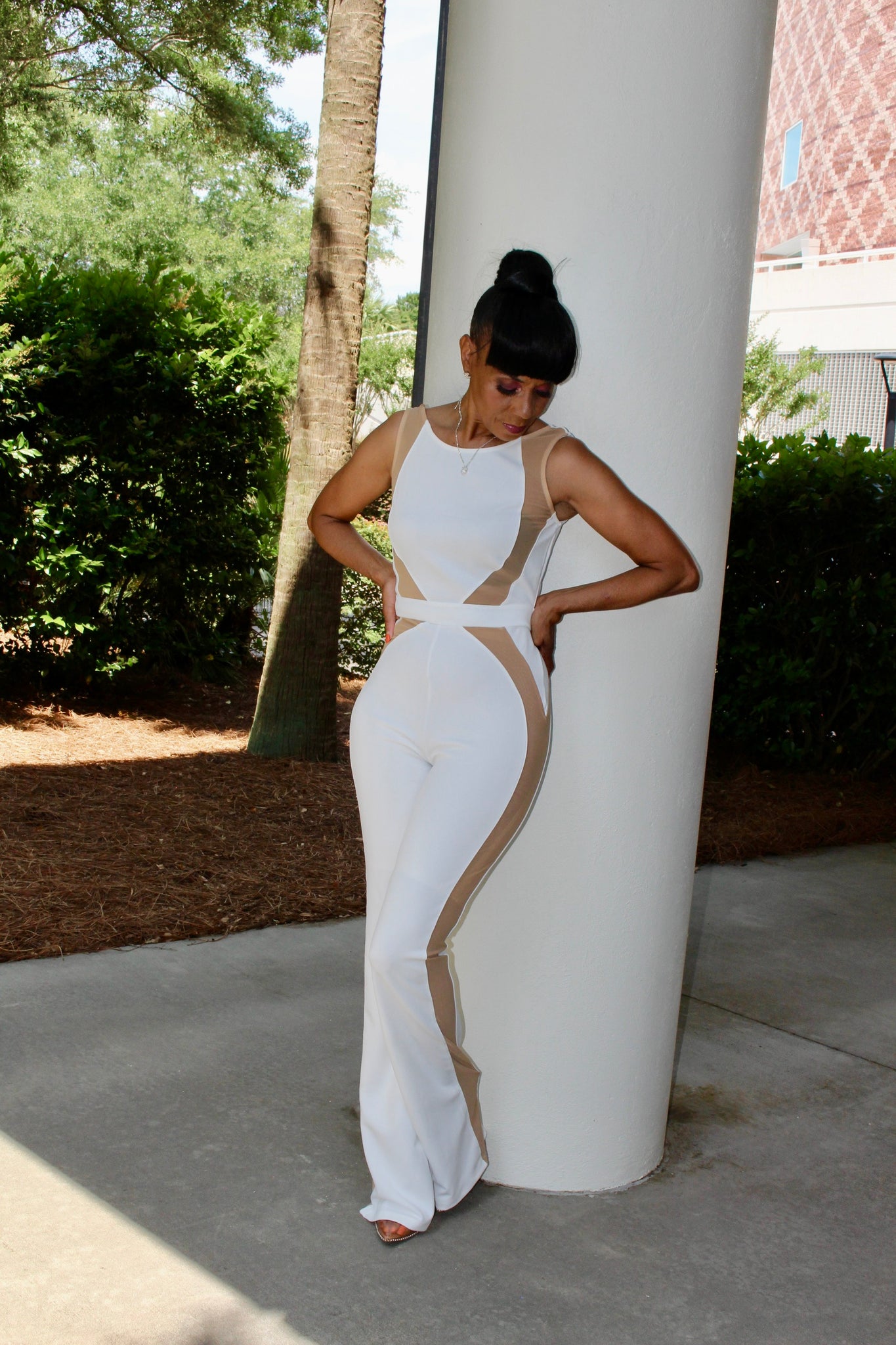 All in the Allusion jumpsuit