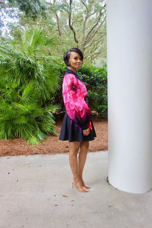 lets blossom flare dress